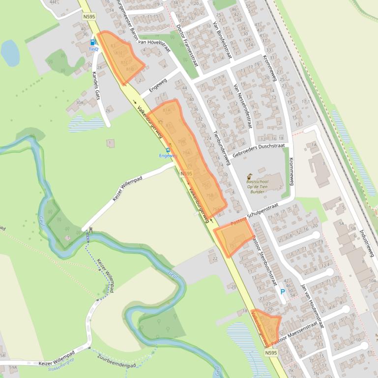 Kaart van postcodegebied 6321GB.