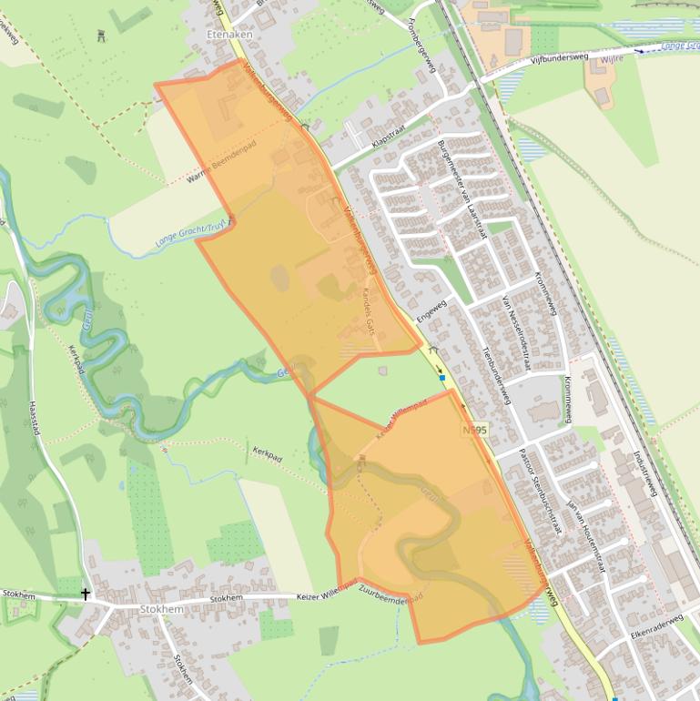 Kaart van postcodegebied 6321GG.