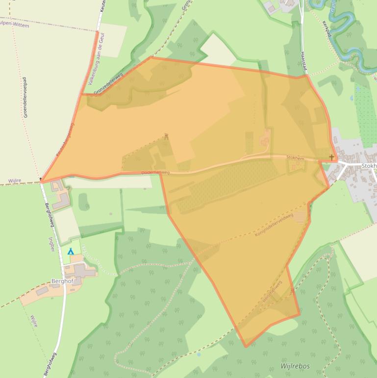 Kaart van postcodegebied 6321PD.