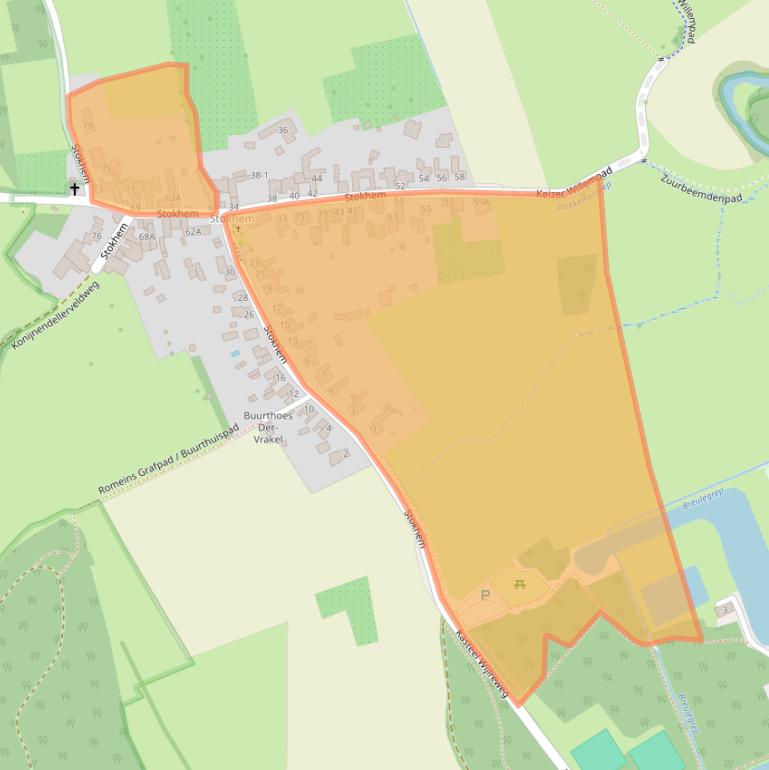 Kaart van postcodegebied 6321PE.