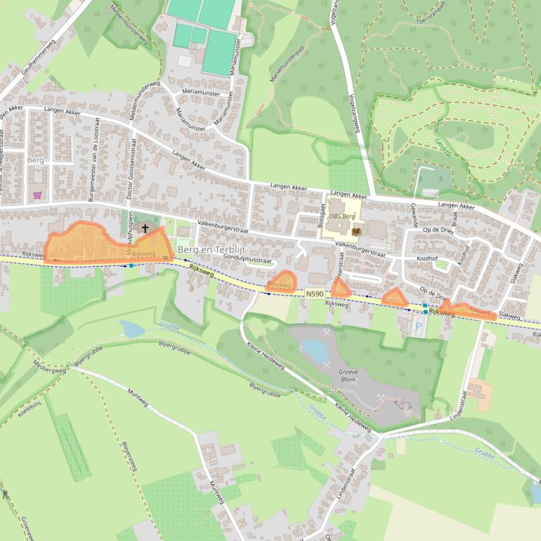 Kaart van postcodegebied 6325AB.