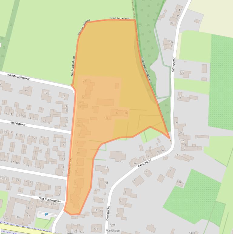Kaart van postcodegebied 6325AR.