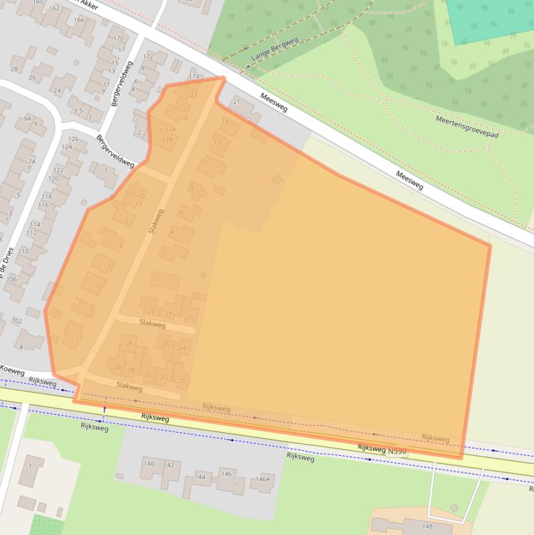 Kaart van postcodegebied 6325BH.