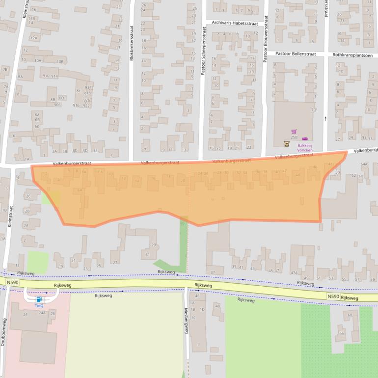 Kaart van postcodegebied 6325BN.