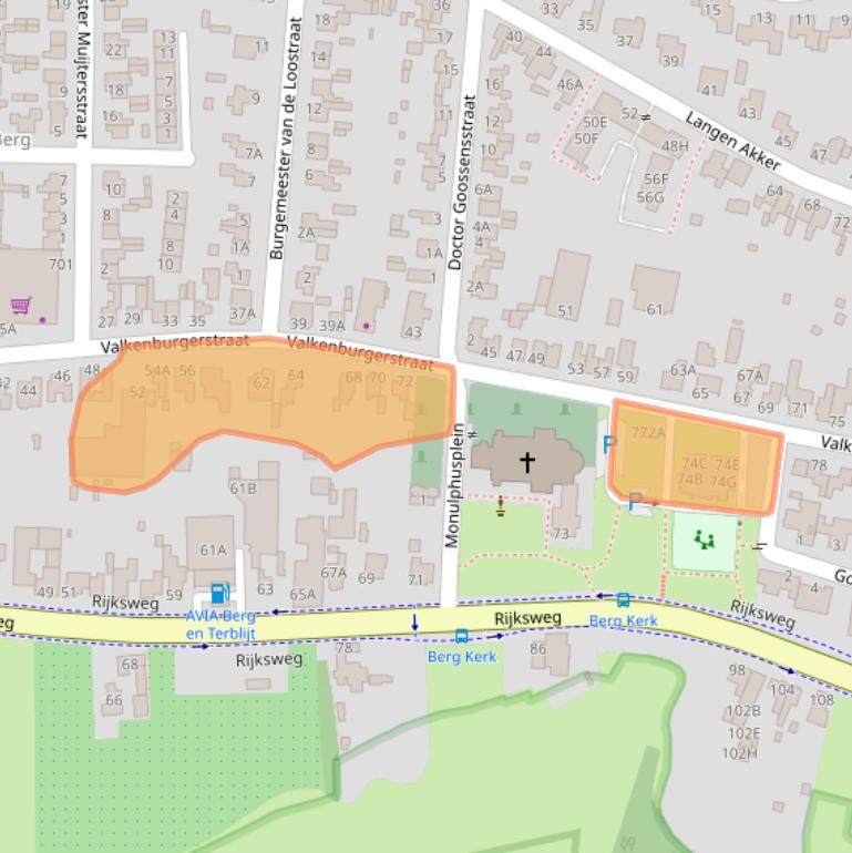 Kaart van postcodegebied 6325BP.