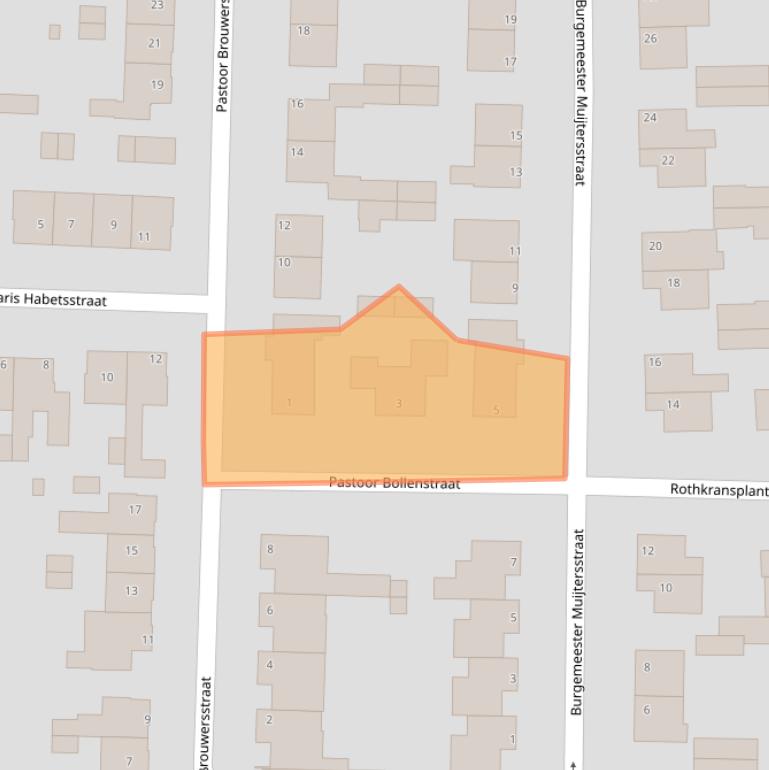 Kaart van postcodegebied 6325CC.