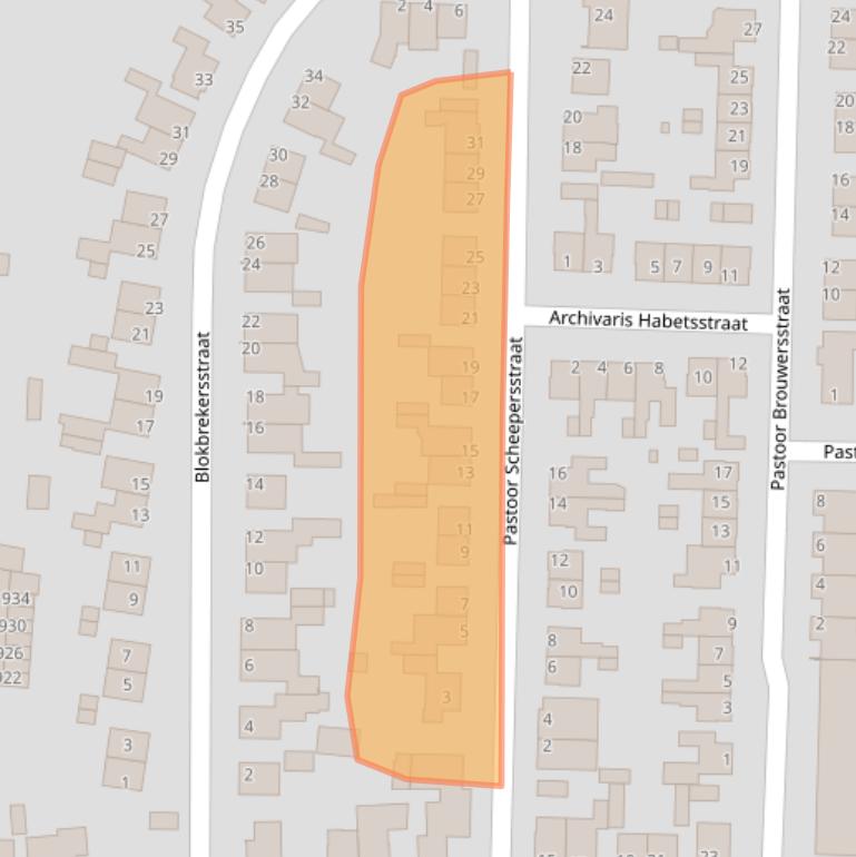 Kaart van postcodegebied 6325CH.