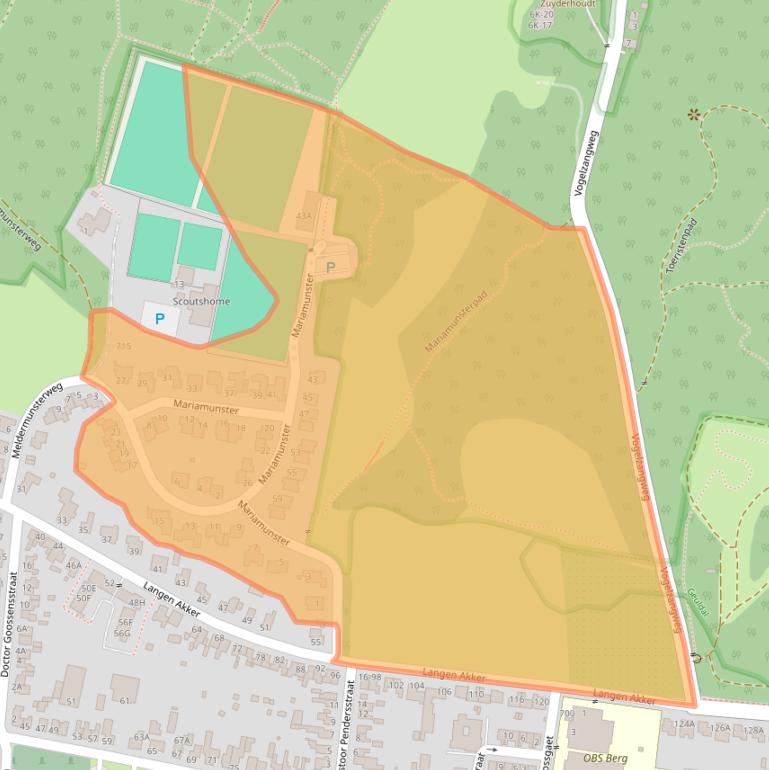 Kaart van postcodegebied 6325CR.