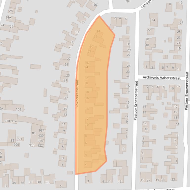 Kaart van postcodegebied 6325CT.