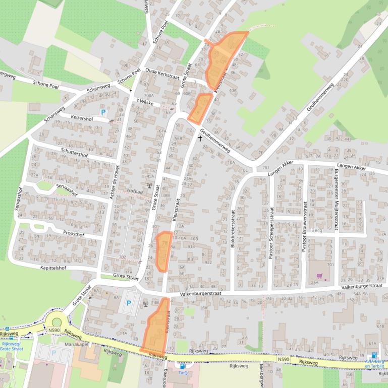 Kaart van postcodegebied 6325CV.