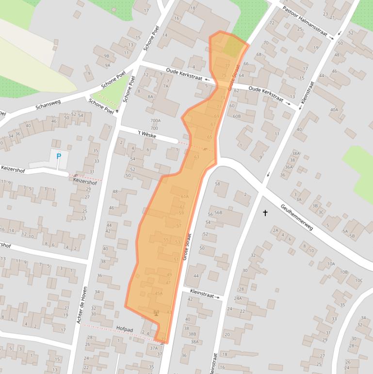 Kaart van postcodegebied 6325EB.