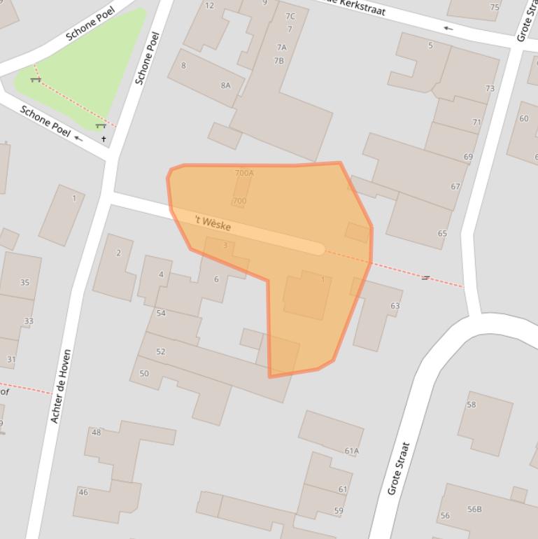 Kaart van postcodegebied 6325EN.