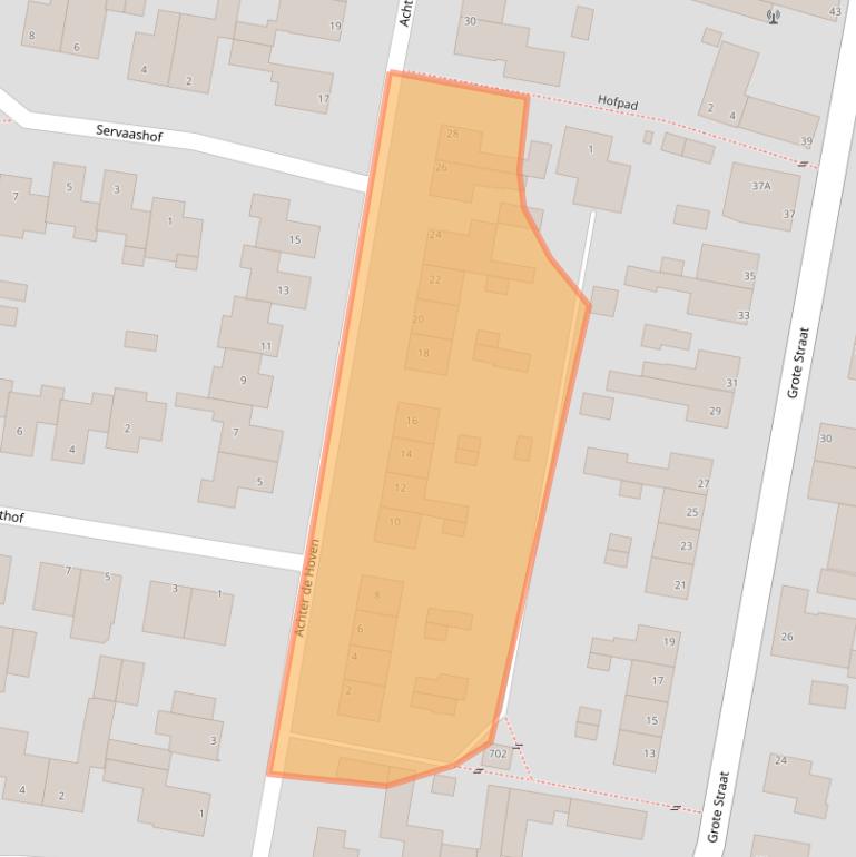 Kaart van postcodegebied 6325ER.
