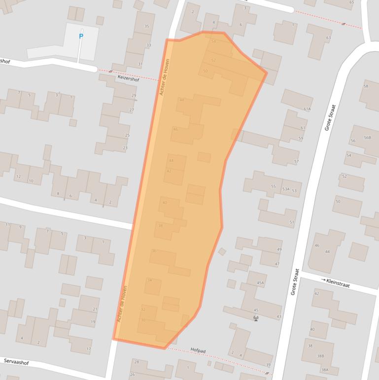 Kaart van postcodegebied 6325ES.