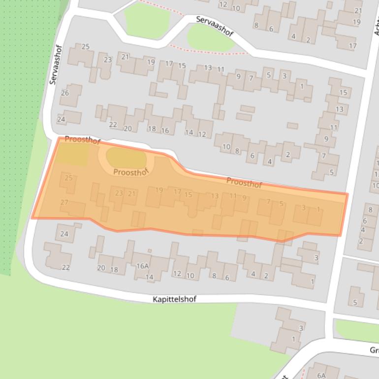 Kaart van postcodegebied 6325EW.