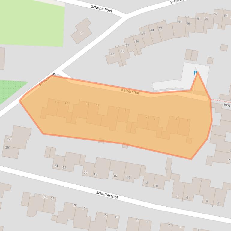 Kaart van postcodegebied 6325GC.