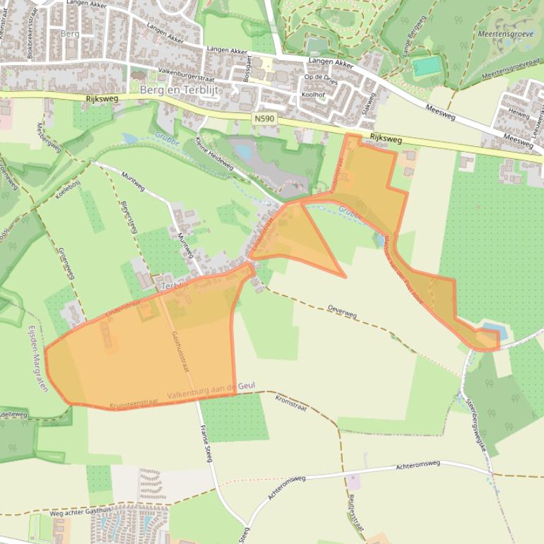 Kaart van postcodegebied 6325PA.