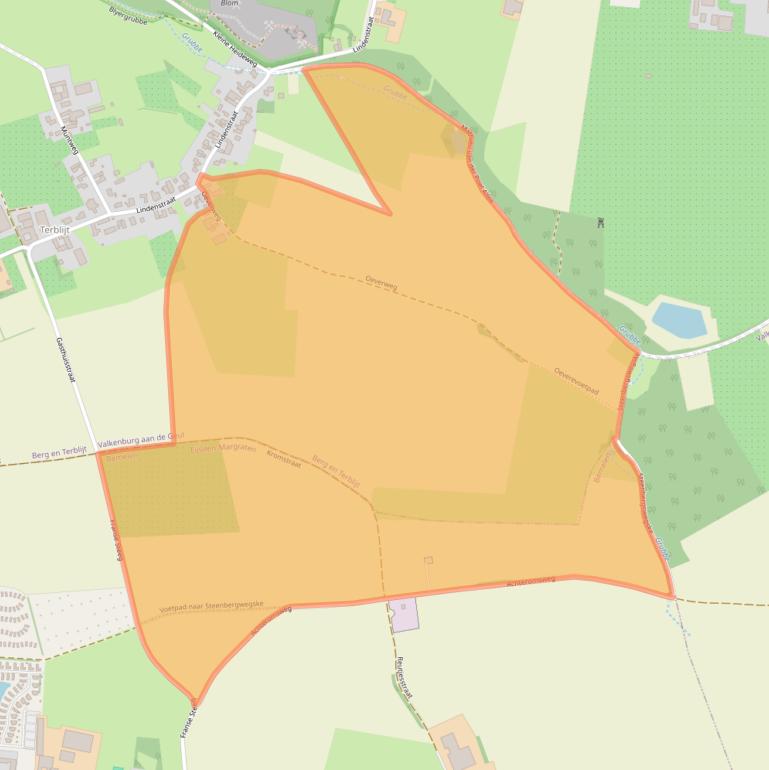 Kaart van postcodegebied 6325PC.