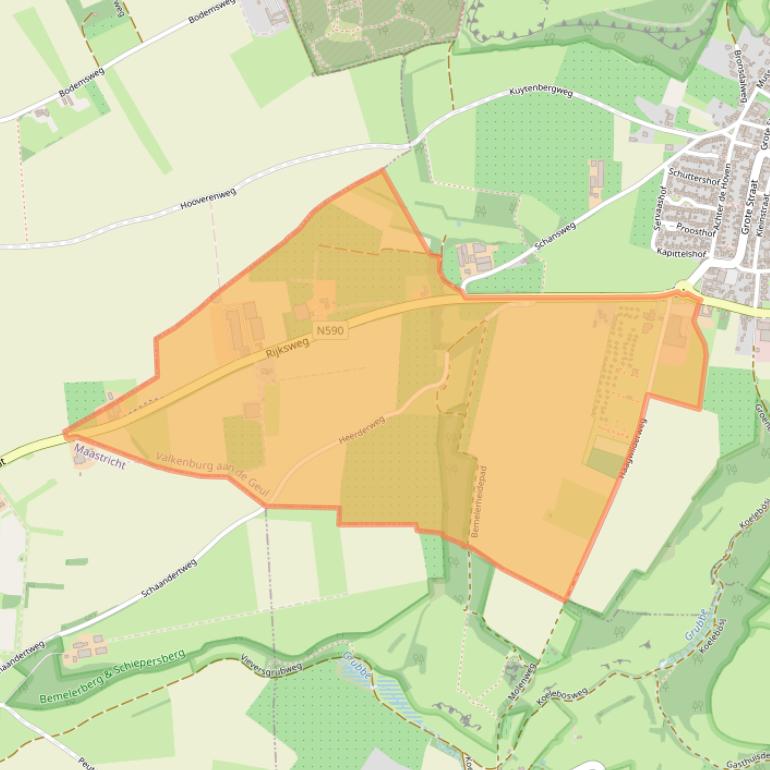 Kaart van postcodegebied 6325PE.