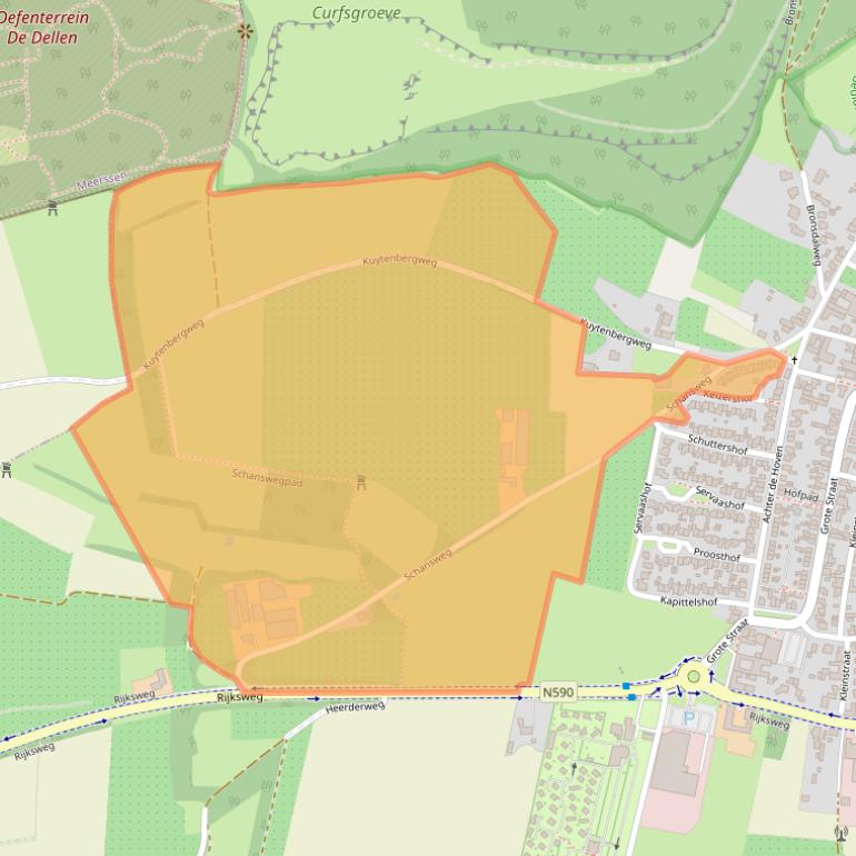 Kaart van postcodegebied 6325PG.