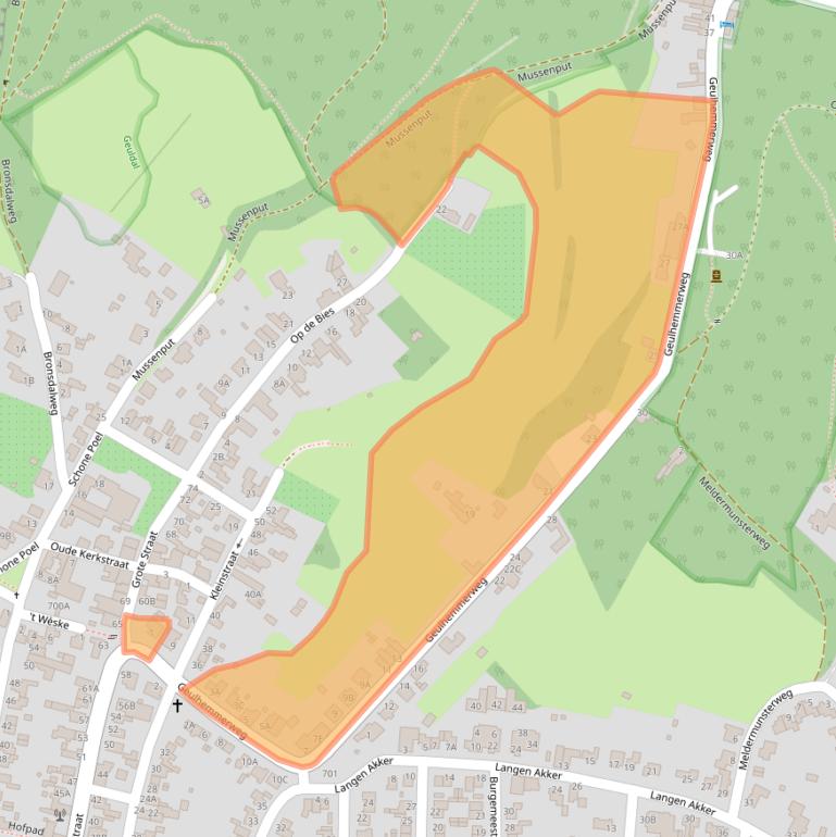 Kaart van postcodegebied 6325PH.