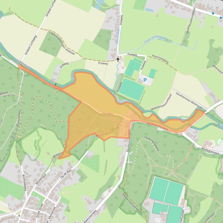 Kaart van postcodegebied 6325PJ.