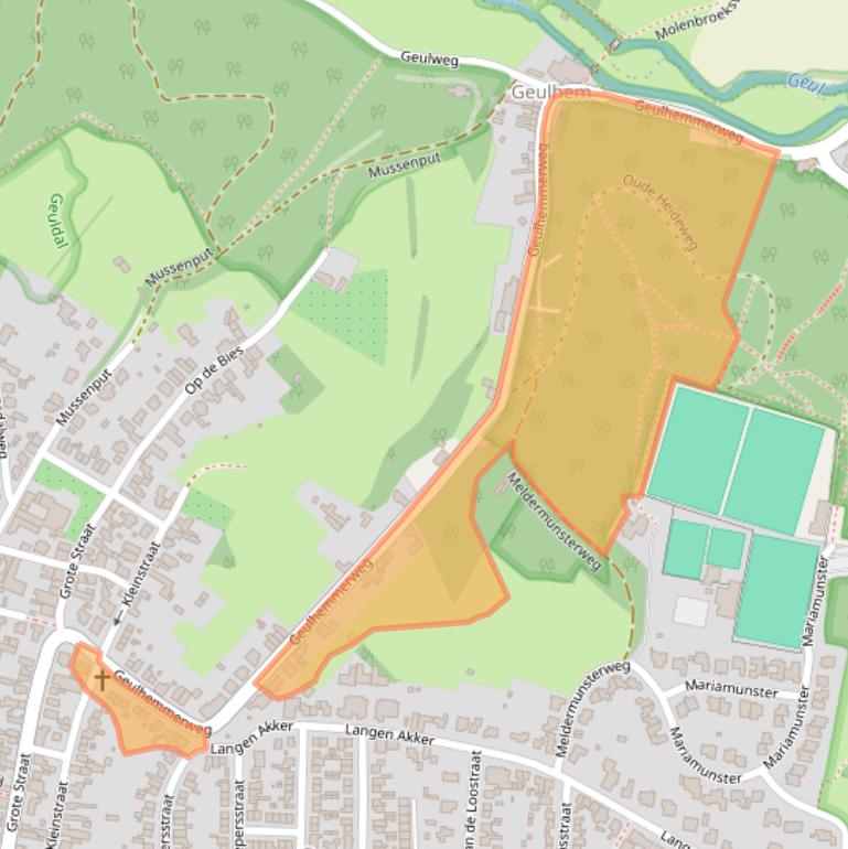 Kaart van postcodegebied 6325PK.