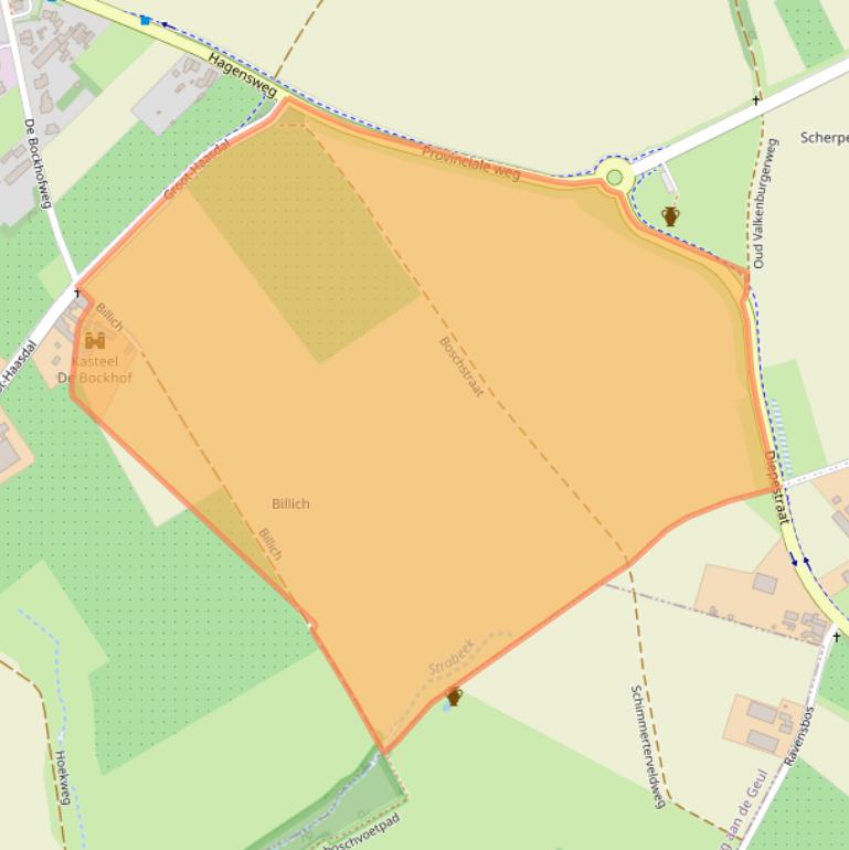 Kaart van postcodegebied 6333AX.