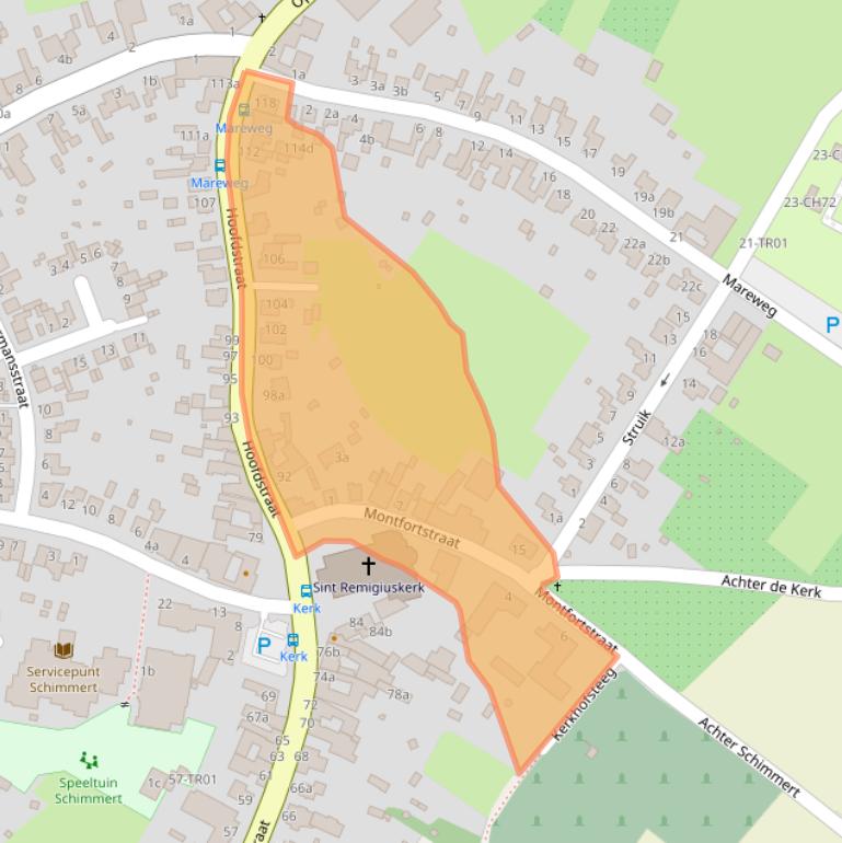 Kaart van postcodegebied 6333BL.