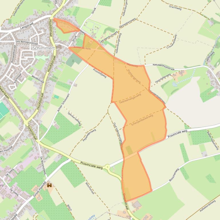 Kaart van postcodegebied 6333BS.