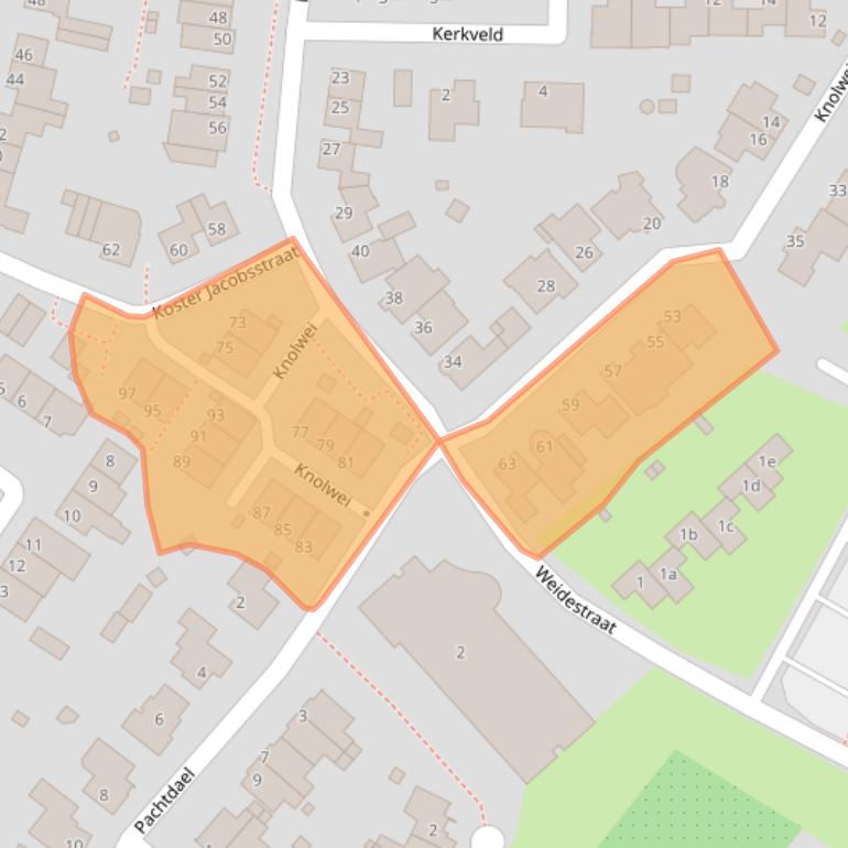 Kaart van postcodegebied 6333DD.