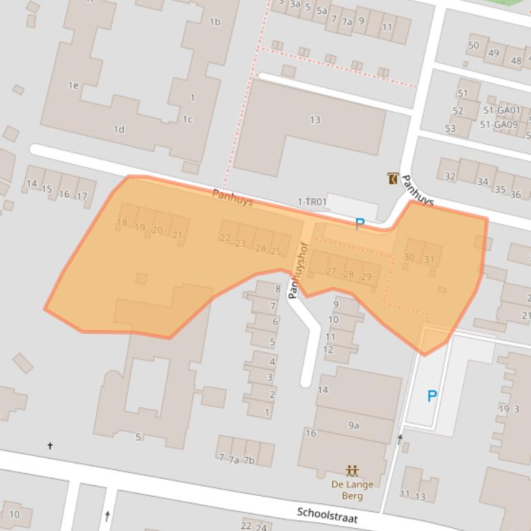 Kaart van postcodegebied 6336AJ.