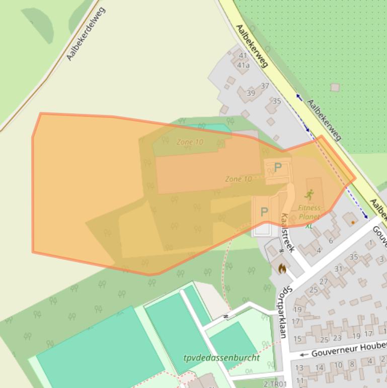 Kaart van postcodegebied 6336AZ.