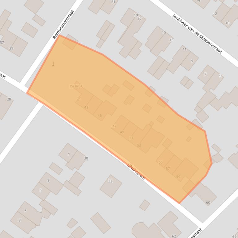 Kaart van postcodegebied 6336BS.