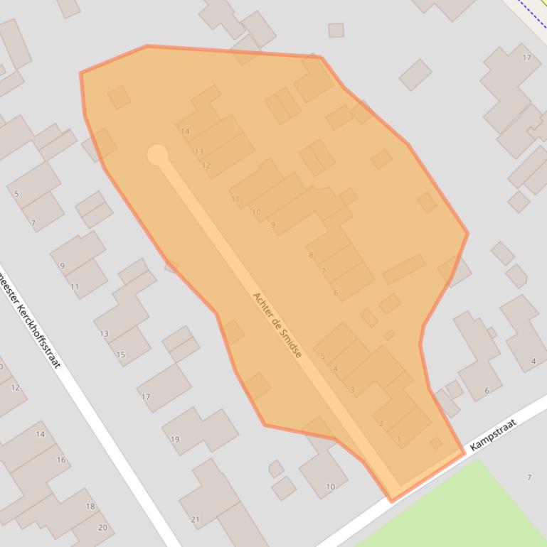 Kaart van postcodegebied 6336PM.