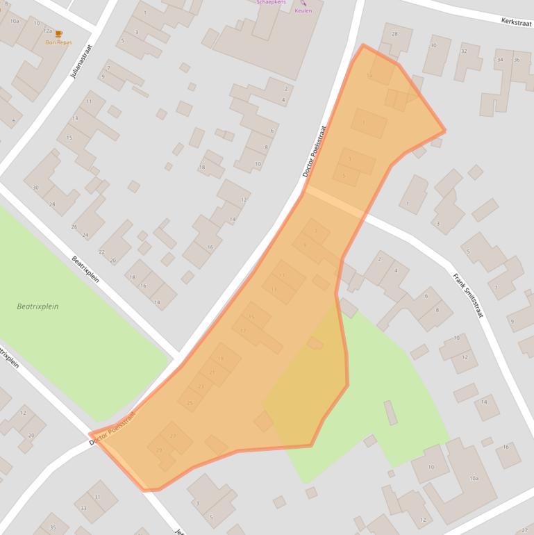 Kaart van postcodegebied 6336TP.