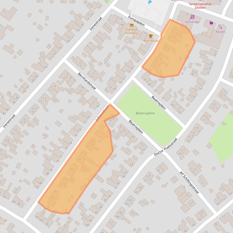 Kaart van postcodegebied 6336TT.