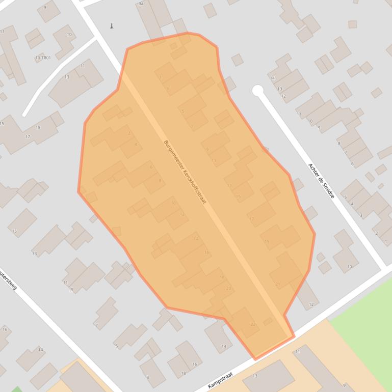 Kaart van postcodegebied 6336XB.