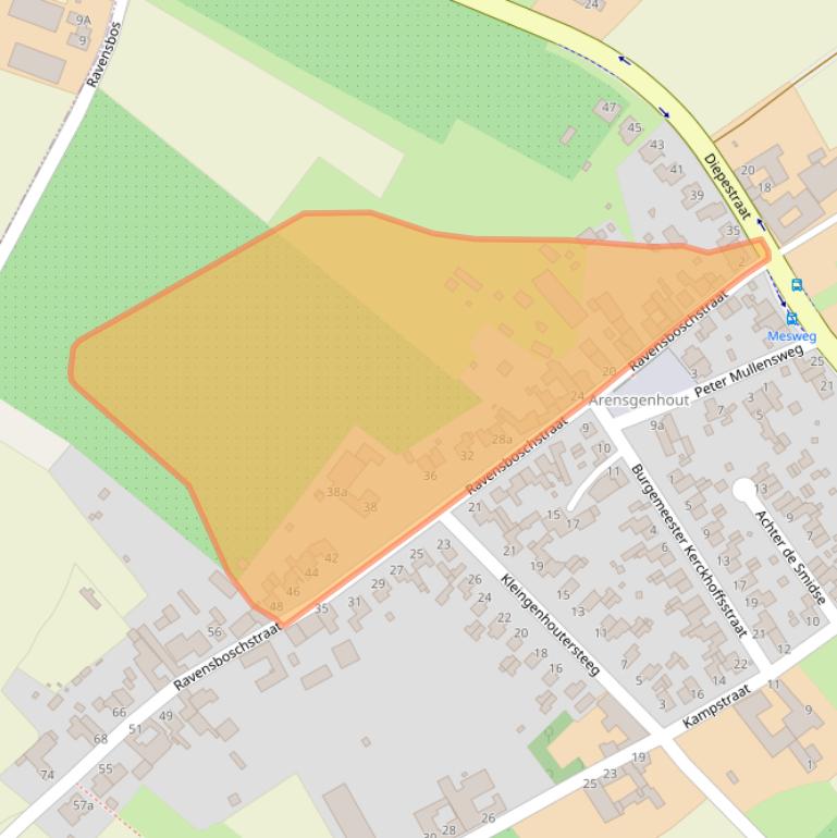 Kaart van postcodegebied 6336XH.