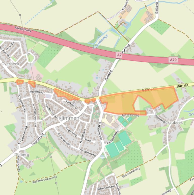 Kaart van postcodegebied 6343AA.