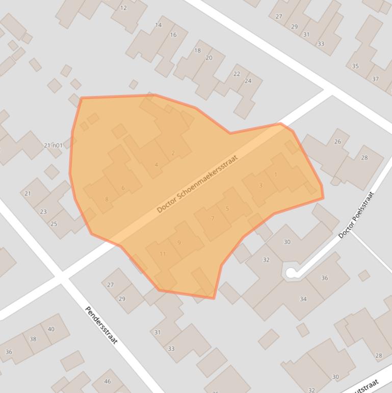 Kaart van postcodegebied 6343BE.