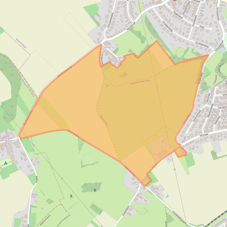 Kaart van postcodegebied 6343CJ.