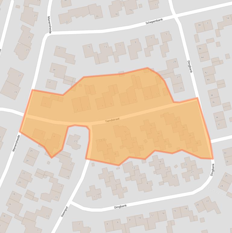 Kaart van postcodegebied 6343CX.