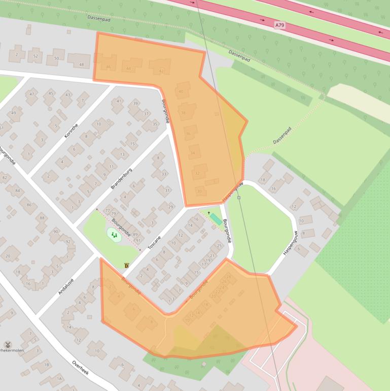 Kaart van postcodegebied 6343DD.