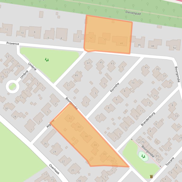 Kaart van postcodegebied 6343DE.