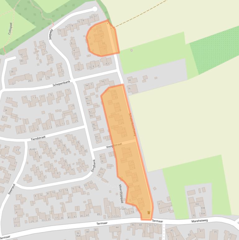 Kaart van postcodegebied 6343ED.