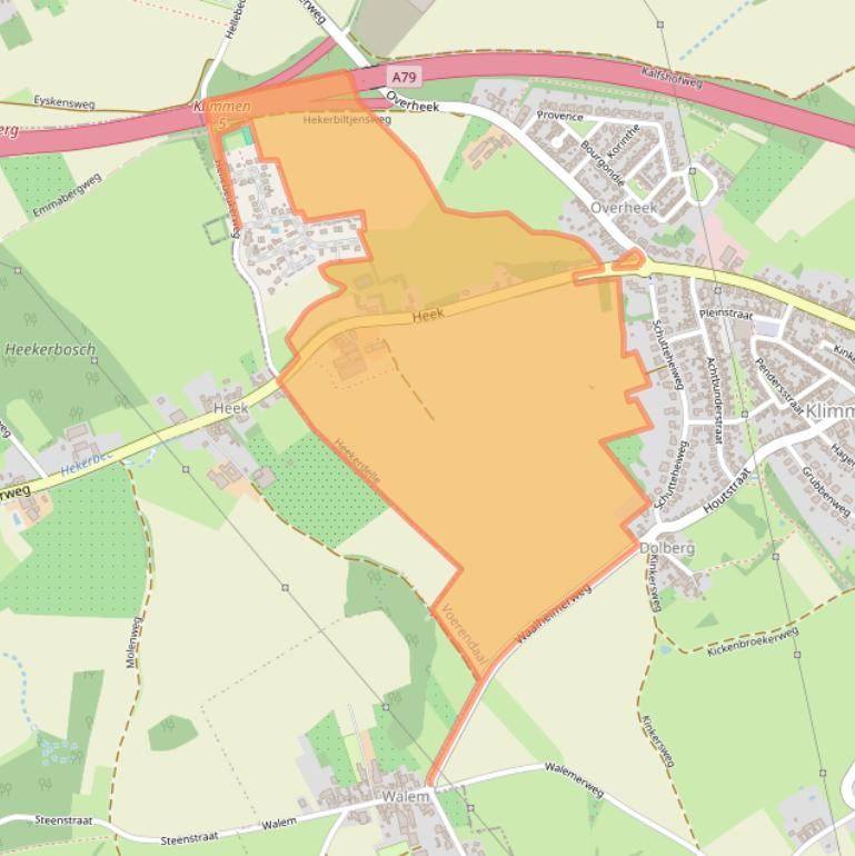 Kaart van postcodegebied 6343PA.