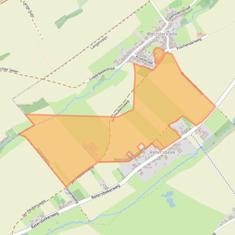 Kaart van postcodegebied 6343PR.