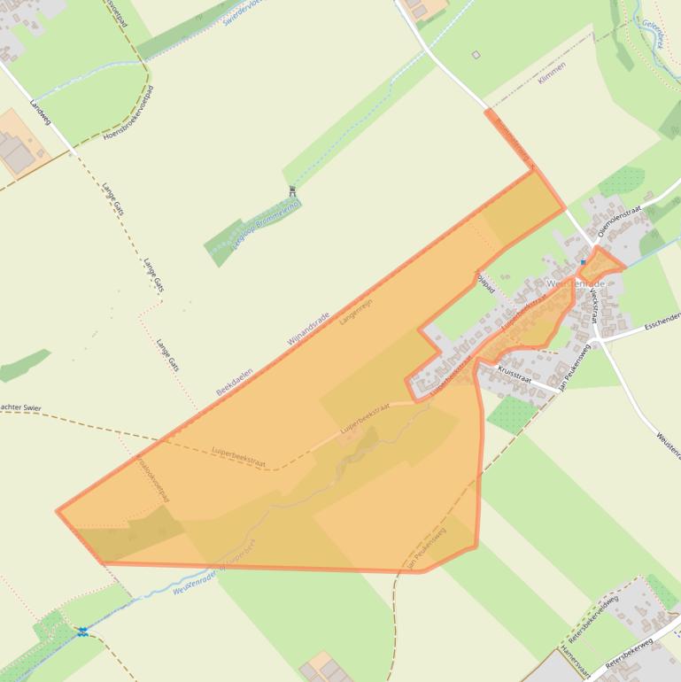 Kaart van postcodegebied 6343PT.