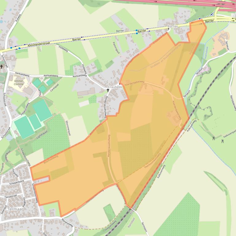 Kaart van postcodegebied 6343RE.